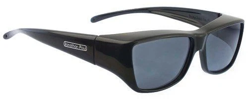 Jonathan Paul Neera Large Polarized Fitover Sunglasses in Midnite Oil Black/Grey - Image 1 of 1