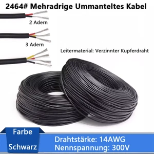 Mehradrige Ummanteltes Kabel 14 AWG 2/3/4 adrig Flexibel Signal Steuerleitung - Picture 1 of 8