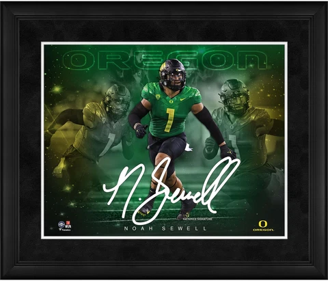 Noah Sewell Oregon Ducks Framed 16" x 20" Stars of the Game Collage Cover
