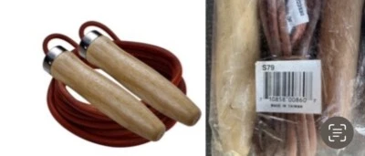 Lot Of Two  Sports 9' Heavy-Weight Leather Jump Rope 1 New 1 Open Box Foto 1 de 3