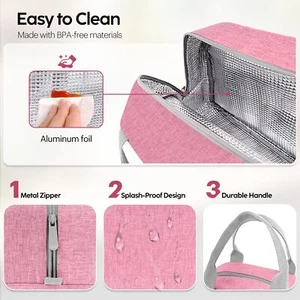 Bolsa térmica wiederverwendbar para el almuerzo, ideal para el trabajo y el picknick. - Bild 1 von 1