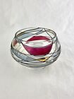 Partylite Mosaic Calypso Stained Glass Tealight Candle Votive Holder