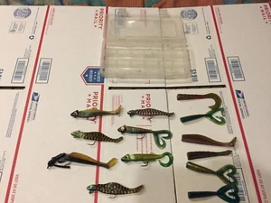 Tackle Box ~ Flambeau ~ Divided Storage Box ~ Clear w/13 Assorted Lures Inside - Picture 1 of 9