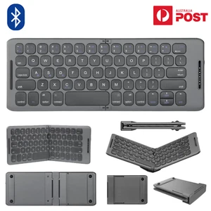 Folding Bluetooth Keyboard Magnetic Portable Wireless Mini Ultra Slim Laptop PC - Picture 1 of 18