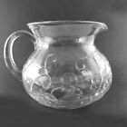 Taste of Home Clear Glass Embossed Scroll Serving Pitcher Large 3 Quarts