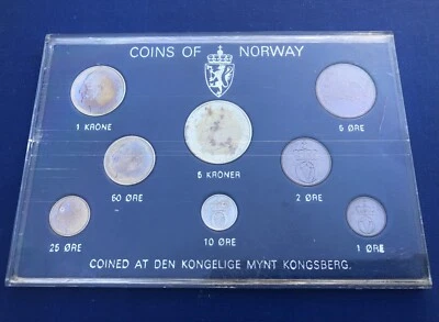 NORWAY Rare 1970 Coin Set From Royal Mint - Total of 8 coins - Image 1 of 2