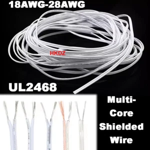 UL2468 Multi-Core Shielded Wire Auto Marine Audio Signal Cable Screened 18-28AWG - Picture 1 of 19