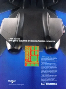1987 Grumman: Look Inside, Electronics Company Vintage Print Ad - Picture 1 of 1