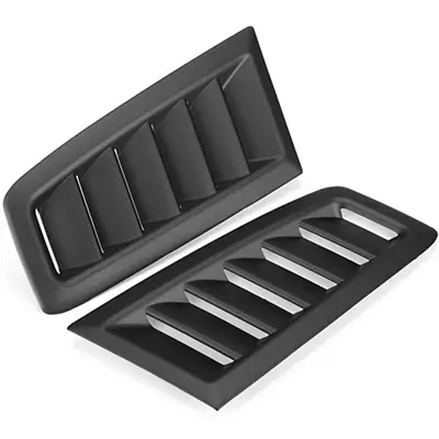 Air Flow Vent Bonnet Car Front Hood Scoop Cover Trim Black ABS Decor Accessories - Image 1 of 4