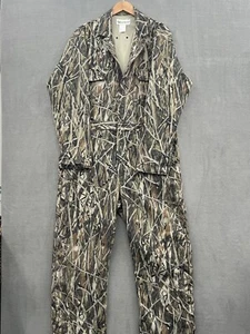Camouflage Coveralls Gander Mountain Men's Large -R Brush Camo Zip & Snap - Picture 1 of 18