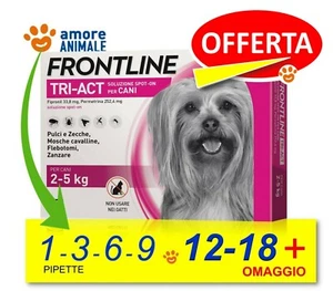 Frontline TRI-ACT per Cani da 2-5 kg 1 / 3 / 6 / 9 / 12 / 18 pipette - NEW - Imagen 1 de 8
