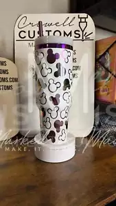 Disney Mickey Mouse Ear Pattern Quencher Tumbler (30oz, 40oz, + Stanleys) - Picture 1 of 16