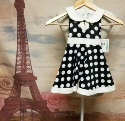 Nuevo con etiquetas Vestido Bonnie Jean Lunares Niño Pequeño Talla 2T Foto 1 de 4