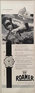 RW ROAMER ROTOPOWER AUTOMATIC Pubblicità OROLOGIO 1 pagina 1958 originale - Photo 1 sur 1