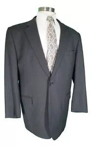 Coppley Kane Mens Black Stripe 2 Btn Wool Suit 44L Canada - Picture 1 of 6