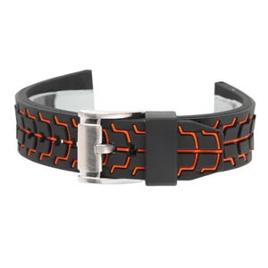 20mm 22mm 24mm Silicone Diver Waterproof Watch Band Rubber Mens Strap Watchband - Picture 1 of 15