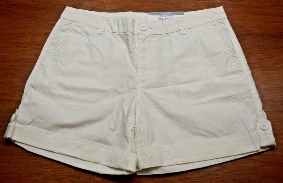 Pantalones Cortos Liz Claiborne Clásicos Carga Caminar Rojo, Azul, Bronceado, Blanco Talla 4-16  Foto 1 de 1