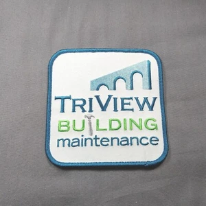 TriView Building Maintenance 4" Square Construction Advertising Patch - Picture 1 of 2