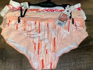 Carrie Amber ~ Womens Cheeky Bikini Underwear Panties Rayon Blend 3-Pair ~ 1X - Picture 1 of 5
