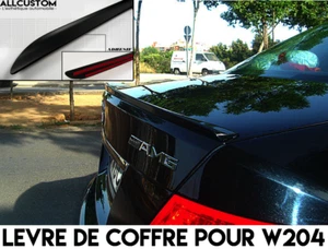 SPOILER BECQUET LEVRE LAME COFFRE HAYON MALLE pour MERCEDES W204 CLASSE C 07-14 - Picture 1 of 4