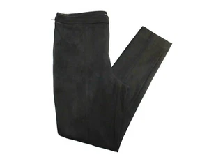 Pantalones ajustados negros H&M nuevos con etiquetas poliéster se siente como gamuza talla 12 32x29" - Imagen 1 de 5