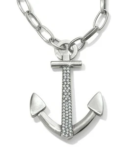 Neu mit Etikett Brighton COASTLINE WENDEANKER Silber Kristall Gliederkette UVP 78 $ - Bild 1 von 5