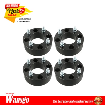 Separadores de rueda 4x110 2" 74 mm M10x1,25 para Suzuki Eiger 400 2002-2007 negro X4 Foto 1 de 4