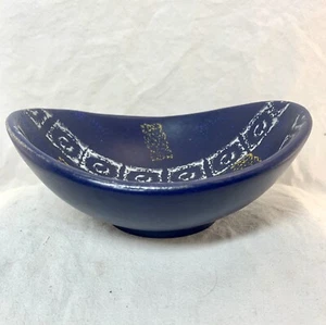 Vintage Jasba West Germany blue ceramic bowl 6x15cm - Picture 1 of 7