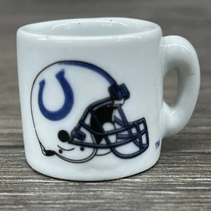 INDIANAPOLIS COLTS VINTAGE NFL FÚTBOL AMERICANO 1" MINI TAZA DE CAFÉ TAZA DE CERÁMICA - Imagen 1 de 3