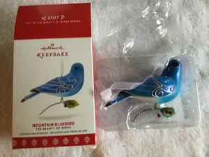 2017 Hallmark Ornament - Beauty of Birds - Mountain Bluebird - 13th in Series - Picture 1 of 1