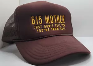 Otto - 615 Mother Cali Brown Trucker Hat - Breathable Mesh Backing - Picture 1 of 5