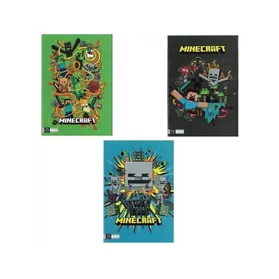 Minecraft Maxi quaderni panini maxquantity carta 100g +30% di paginein+ - Immagine 1 di 3