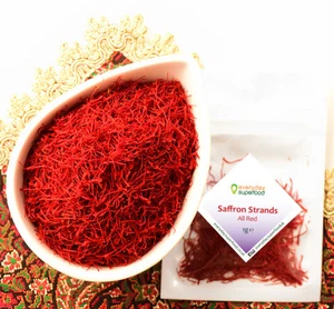 Everyday Superfood Saffron | 100% Pure Kesar Azafran Spice | Vegan | Kosher - Picture 1 of 5