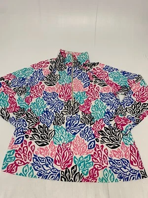 Cappagallo Sweatshirt 1/4 Zip Multicolor L Women's A73 - Imagem 1 de 4