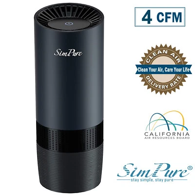 Air Purifier True HEPA Filter Air Cleaner Odor Allergies Eliminate for Car Truck - Image 1 of 4