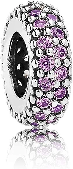 Pandora Damen Pavé-Inspiration 925 Silber lila 791359CFP - Bild 1 von 1
