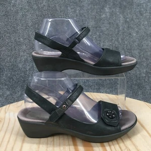 Sandalias Naot para mujer 40 puntera abierta correas al tobillo cuña cuero verde gancho y lazo - Imagen 1 de 12