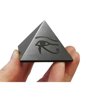PIRAMIDE SHUNGITE 5X5 OCCHIO DI HORUS - Foto 1 di 2