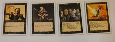 1993 3rd Edition Magic The Gathering BLACK (16) UNHOLY STRENGTH w/ PENTAGRAM - Image 1 of 4