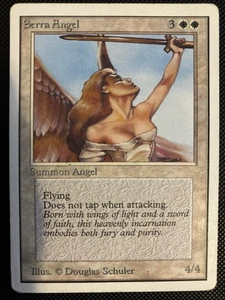 English - MTG Serra Angel - HP - Unlimited Edition - Picture 1 of 2