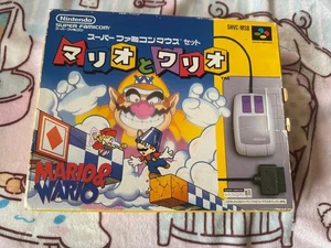 Nintendo Super Famicom Mario & Wario Mouse SET Japan SNES SFC Game from japan - Picture 1 of 8
