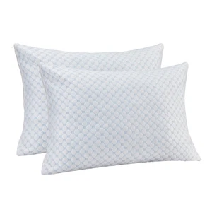 Cooling Bed Pillows for Sleeping 2 Pack Shredded Memory Foam Pillows Adjustab... - Picture 1 of 4