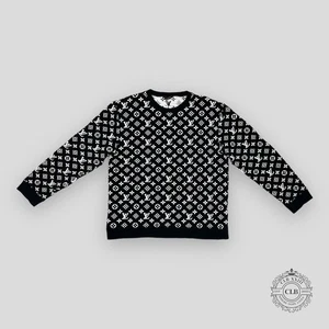 LOUIS VUITTON MONOGRAMA COMPLETO JACQUARD CUELLO REDONDO - NEGRO - Imagen 1 de 5