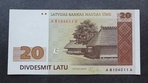 LETTONIA 20 latu 1992, P-45, UNC/aUNC ..011A - Foto 1 di 5