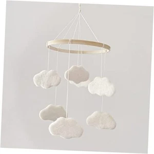Baby Mobile for Crib - Boho Crib Mobile - Felt Cloud Mobile - Gender Neutral  - Picture 1 of 7