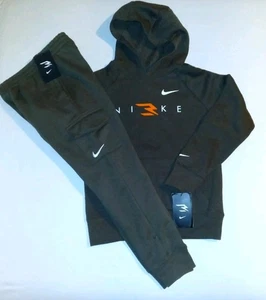 Nike Boys Youth 2pc Cargo Hooded Jogger Set - Small - Picture 1 of 8