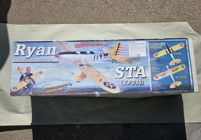 Vintage Large New In Box NOS Ryan Sta Ypt-16 Sportsman Aviation RC Plane - Image 1 of 4