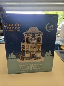 Carole Towne FROSTY'S FINE JEWELRY Plays Music Lights Up 2020 NEW - Picture 1 of 4