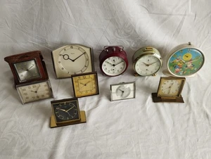 Konvolut 10 Uhren Wecker & Tischuhren Art Deco 50s Junghans Mauthe Kienzle u.a. - Bild 1 von 12