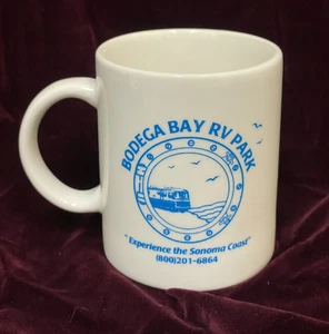 "Bodega Bay RV Park  Vintage Ceramic Coffee Cup Souvenir - Picture 1 of 11